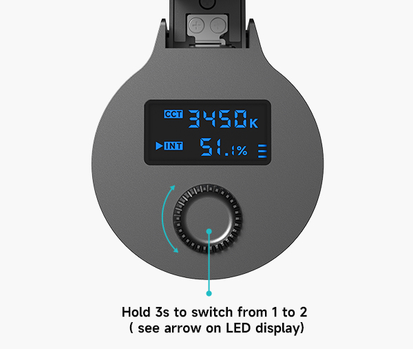 Digital Display Track Light 25W