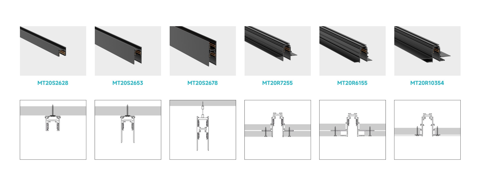 20mm-Magnetic Track