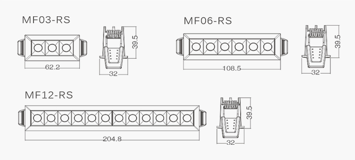 MINIER Linear Down Light 3-12W