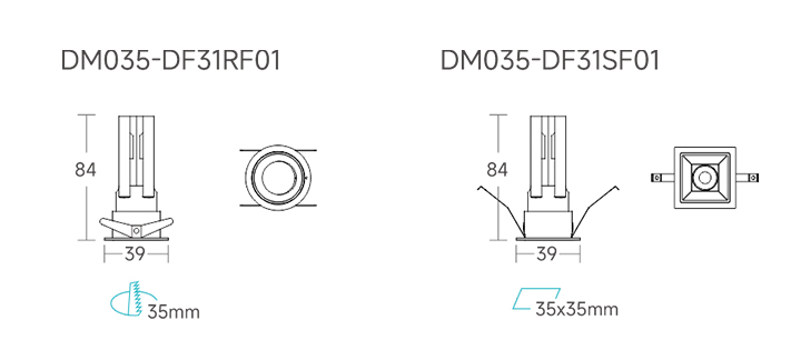 DELLA Mini Downlight 5W-8W