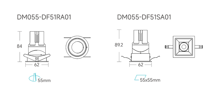 DELLA Downlight 8W-10W