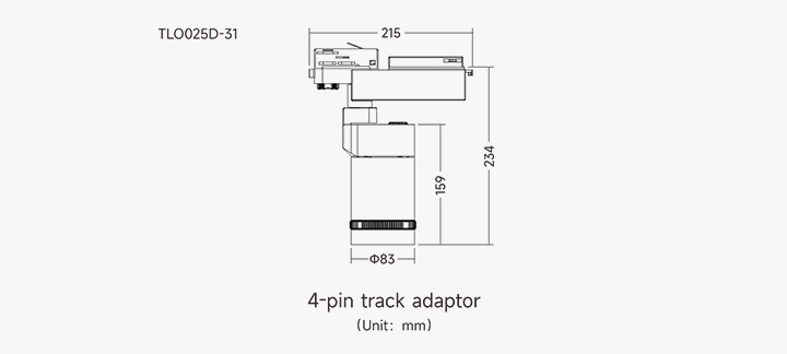 Digital Display Track Light 25W